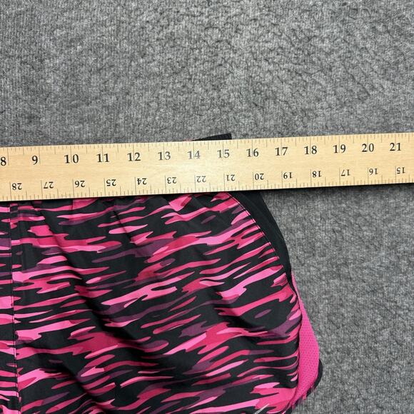 Nike Running Dri-Fit Shorts Women's Large Pink Camo Pull On Lined Elastic - Picture 5 of 7